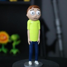morty smith rick art adult swim de dibujos animados carácter figura la estatuilla stand juguete 3d print model - Mito3D