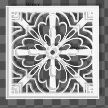 mosaico cortadores x6 arte biscoito cortador cortar corte cerâmica mandala 3d print model - Mito3D