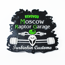 Moscou raptor garagem logotipo 4x4 arte extremo parede 3d print model - Mito3D