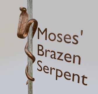 Moïse 39 effronté serpent haute qualité modèle facile Assemblée Moïse Bible serpent serpent effronté serpent Christ biblique écritures église lds 3d print model - Mito3D
