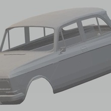moskvich 1500 imprimable corps de la voiture jeu le karaté fente système scalextric sport shell rc radio surveillance tamiya miniz 1-10 1-32 1-18 1-24 3d print model - Mito3D