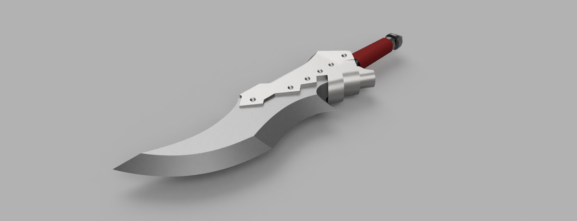 canavar avcı dünya Demir kılıç Kostüm oyunu destek hayat boyut 3d print model - Mito3D