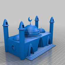 mosque-concept architecture buildings structures 3d print model - Mito3D