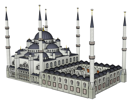Moschee 3d print model - Mito3D