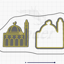 mosque cookie cutter clay stamp 3d print model - Mito3D