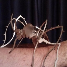 mosquito arte niño animal cucaracha artesanía madera juego gracioso insecto 3d print model - Mito3D