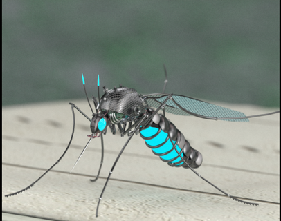 mosquito robot juego mecánico juguetes funcional 3d print model - Mito3D