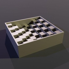 moss bonsai chess board 3d print model - Mito3D