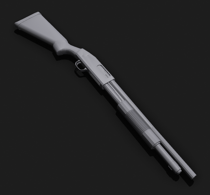 mossberg 590 escopeta propgun 1 talla juego mossberg590 ametralladora réplica airsoft táctico autodefensa tonto csgo pubg spas12 rifle apuntalar bomba balnearios contraataque 3d print model - Mito3D