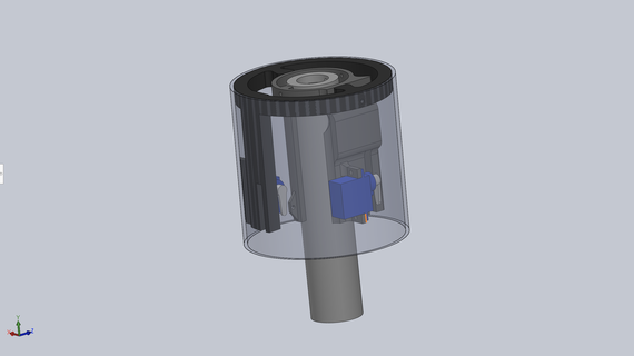 motech espacio empuje vector controlar montar modelo cohete tvc motechspace 3d impresión 3d print model - Mito3D