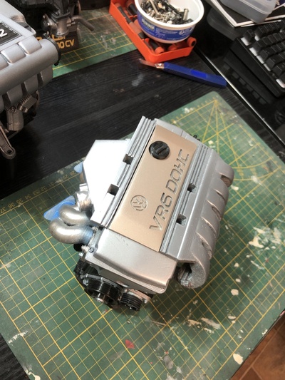 moteur vr6 echelle 1 4 rc banda 93 golf corrado jetta diorama box auto volkswagen 3d print model - Mito3D
