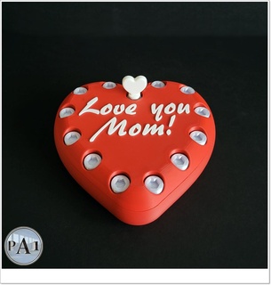 annenin gün Can sıkıcı kalp hediye Kutu anneler anne Bedava güzel gadget 3d print model - Mito3D