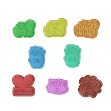 mother's day cookie cutter collection v2 - commercial version mothers happy cutters mom's mom mum 3d print model - Mito3D