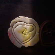mère journée biscuit coupeur maman femme chat biscuits l'amour 3d print model - Mito3D