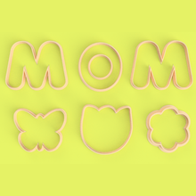 mother's day cookie cutters 3d print model - Mito3D