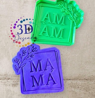 mother's day cutter mom mother cookie 3d print model - Mito3D