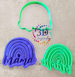 mother's day cutter mother mom cookie 3d print model - Mito3D