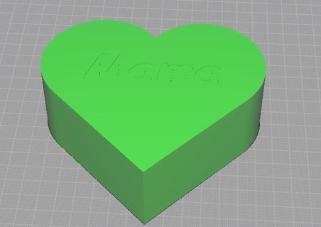 mother's day gift box heart 3d print model - Mito3D