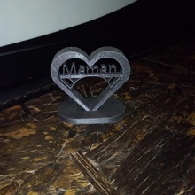 mother's day heart jewelry 3d print model - Mito3D