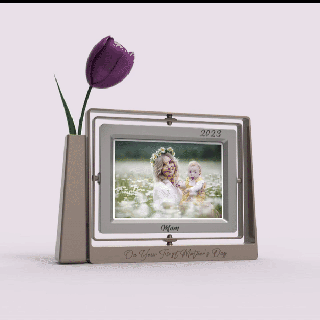 mother's day photo frame- print place display holder art mom mother parent gift present decor decoration home party celebrate fun banner holiday holidays happy may 3d print model - Mito3D
