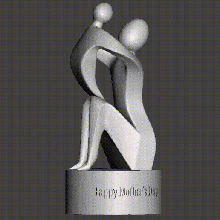 mother's day statue 3d print model - Mito3D