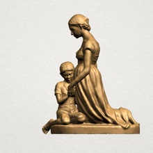 mother child 02 various car chair tree table sofa character game exterior human interior people girl house miniatures figurines sculpture animal zoo mammal dog 3d print model - Mito3D
