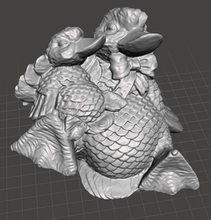 mother duck child Home and 3d print model - Mito3D