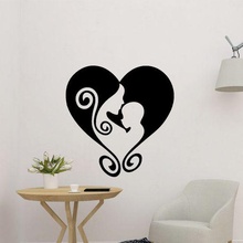 anne Aşk duvar dekor Sanat etiket sevgi dolu kalp 2d 3d print model - Mito3D