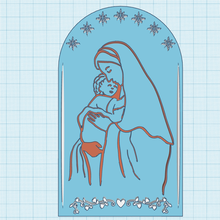 anne Mary çocuk isa İsa ikon Hıristiyan dekor 3d print model - Mito3D