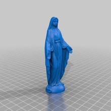 mère Marie statue 3d analyse art scanner balayage Christian Noël figure figurine modèle modélisation religion 3d print model - Mito3D