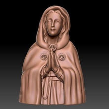 madre María icono religioso mujer joyería joya Virgen 3dprint estatua escultura religiou objeto apóstol figura religión 3d print model - Mito3D