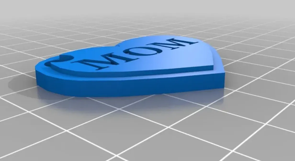 mothere day keychain 3d print model - Mito3D