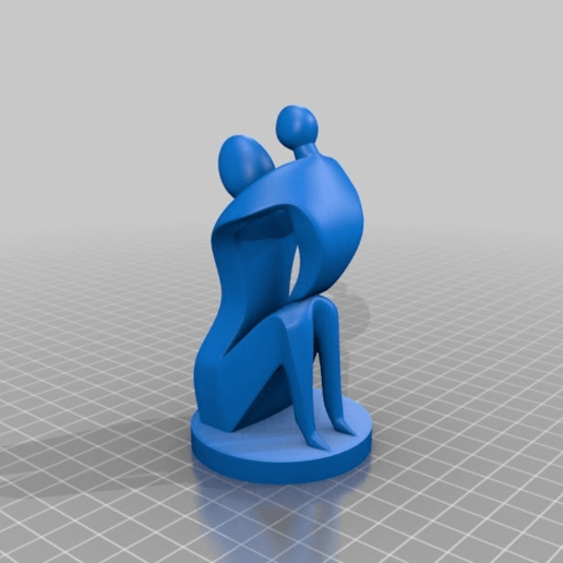mothers day art statuette statue mother love gift children child 3d printing 3dmodel 3D print model - Mito3D