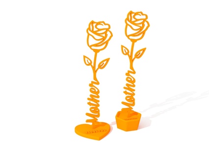 mothers day rose mother gift homage 3d print model - Mito3D