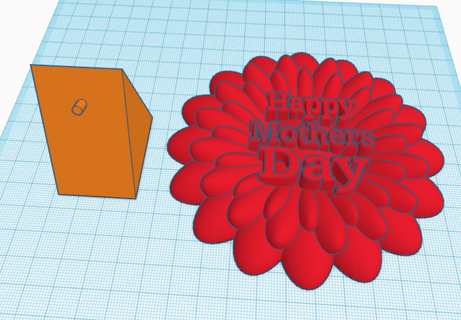 mothers day flower trophey mom mum mother gift 3d print model - Mito3D