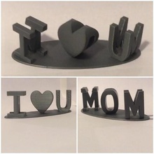 Anneler Günü hediyesi sanat anne 3d print model - Mito3D