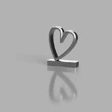 Muttertag Liebe Geschenk Kunst Jubiläum 2020 Herz mothersday Mutter 3d print model - Mito3D