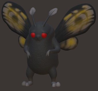 papillon nuit Jeu cryptid cryptozoologie créature monstre rpg animal dnd mini figure 3d print model - Mito3D