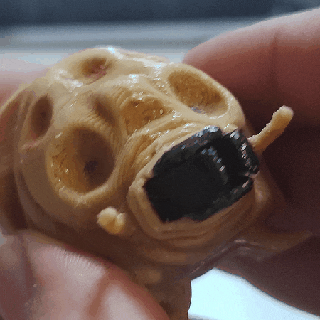 mothra larva - articulated flexi godzilla kaiju monster flexible toy giant monsters 3d print model - Mito3D