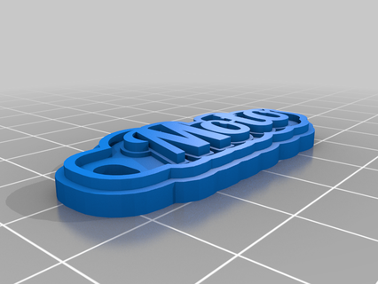 moto customized keychains 3d print model - Mito3D
