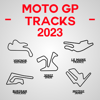 moto gp 2023 motogp circuits pistes course courses chemin roulement speedway 3d print model - Mito3D