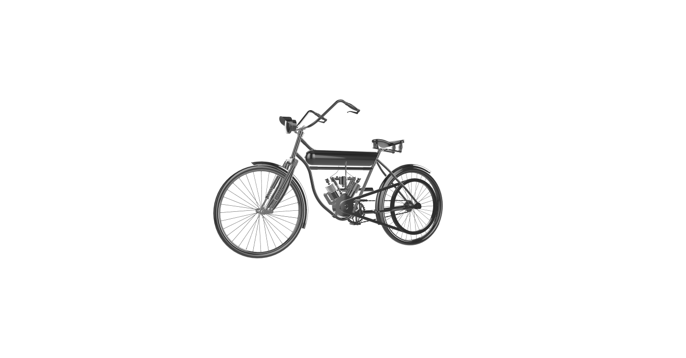 moto reve modelo 295cc 1911 motocicleta motor bicicleta le la motorrad 3D print model - Mito3D