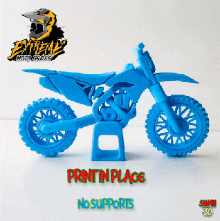motocross bike - print place supports motocross enduro dirt bike mx bike toy superbike print place toy bike freestyle  3d print model - Mito3D