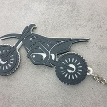 motocross keychain 3d print model - Mito3D