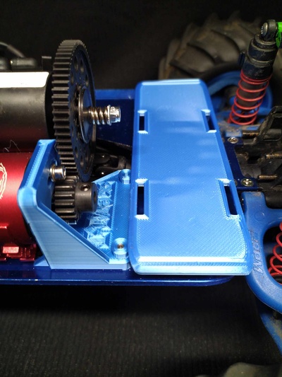 motor binmek traxxas t maxx oyun rc jant uzak kontrol tekerlekler 17mm hub ofset özel eletrik dönüştürmek takım 3d print model - Mito3D