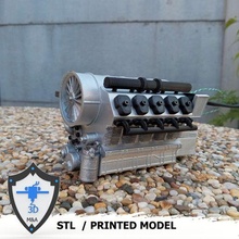motore rc 1 10 trattore servo pneumatico aratro ricevitore controllo giocattolo ragazzo bambini kit modello Aperto bicchiere luci campo 3d print model - Mito3D