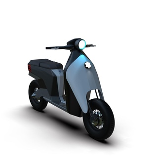 motor scooter motorcycle poly seat light moped bike 3d print model - Mito3D
