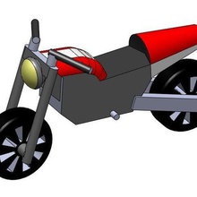 moto casa giocattolo motobike 3d print model - Mito3D