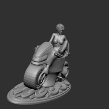motorctcle woman various motorcycle girl sexy 3d print model - Mito3D