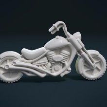 motorcycle jewelry bike motorbike vehicle wheels biker gang outlaw 1 mongols hell angels bandidos 3d print model - Mito3D